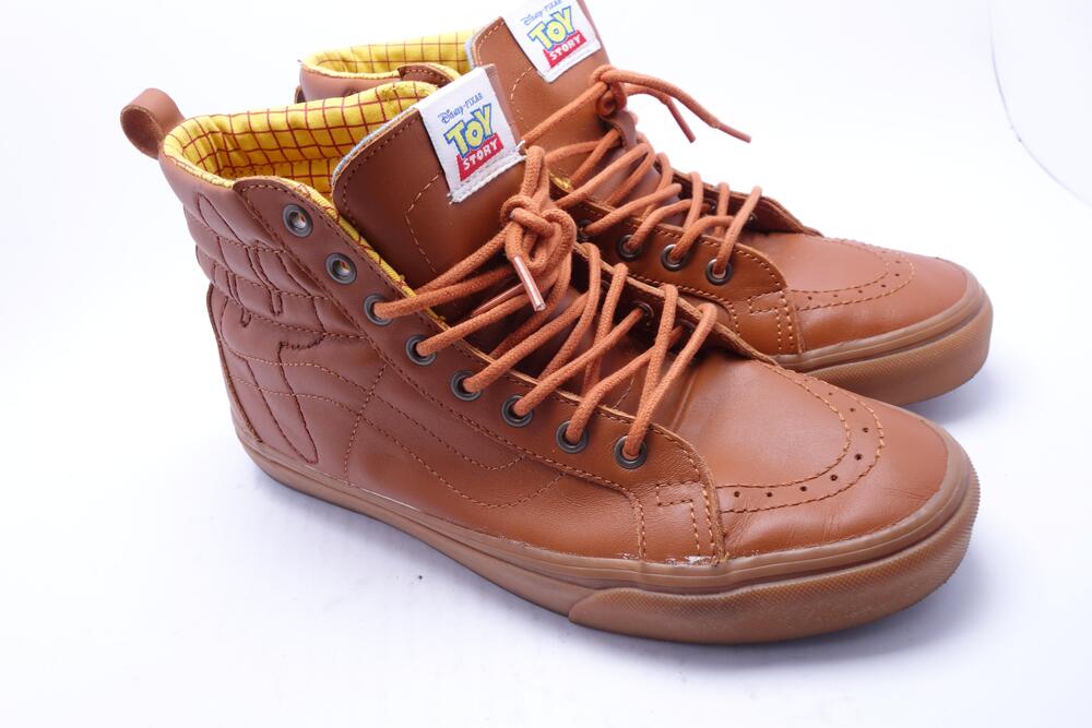 Vans Disney Pixar Toy Story Sk8-Hi Shoes Mens Size 9.5 Brown Skate Sneakers